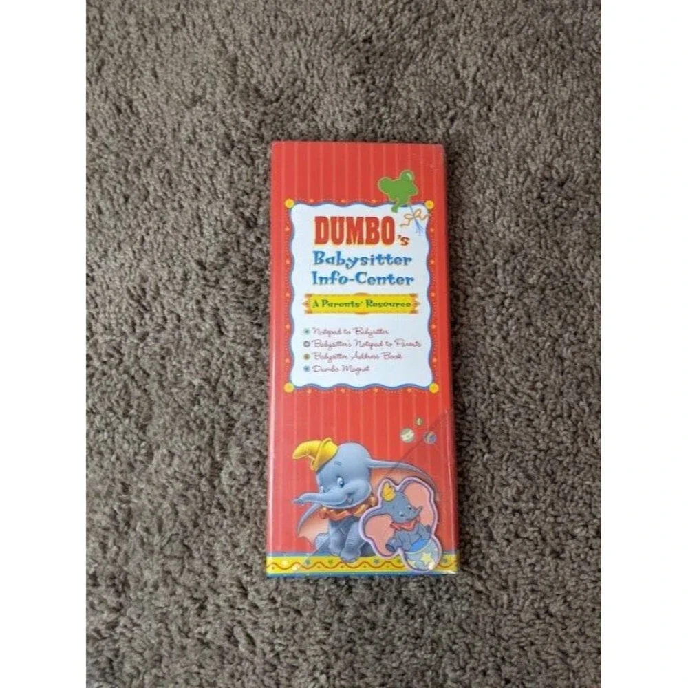 Vintage Disney Dumbo's Babysitter Info-Center (A Parents' Resource) New~Sealed